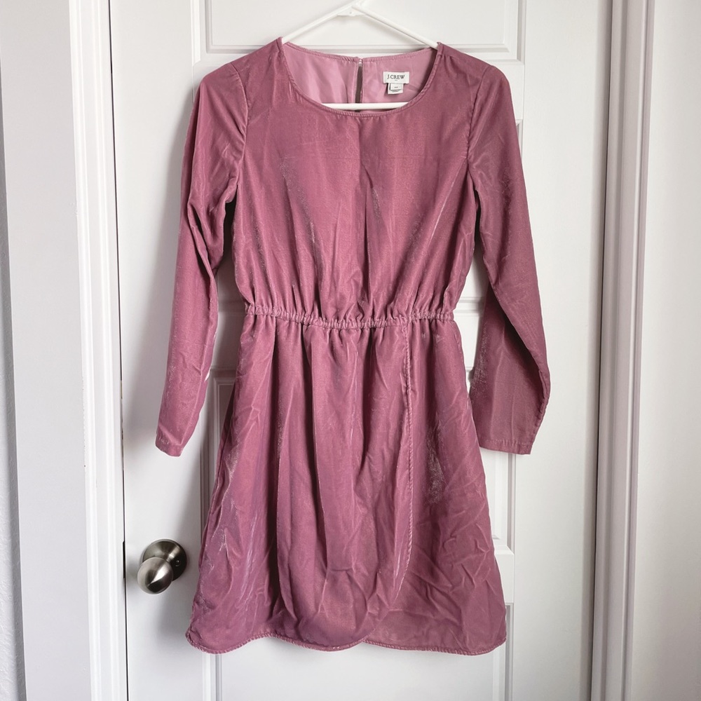 JCREW VELVET DRESS (SIZE 00)